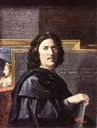 POUSSIN, Nicolas Self-Portrait oil painting artist